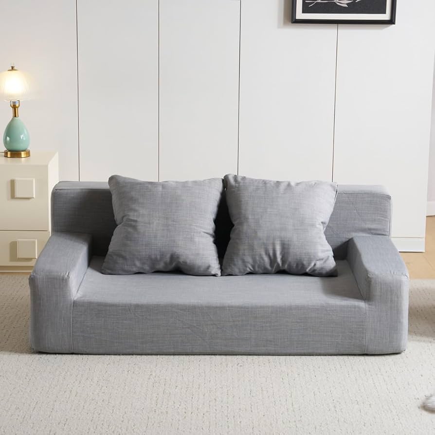 Amazon｜KJUUJE2人掛けソファベッド フロアソファ コンパクト